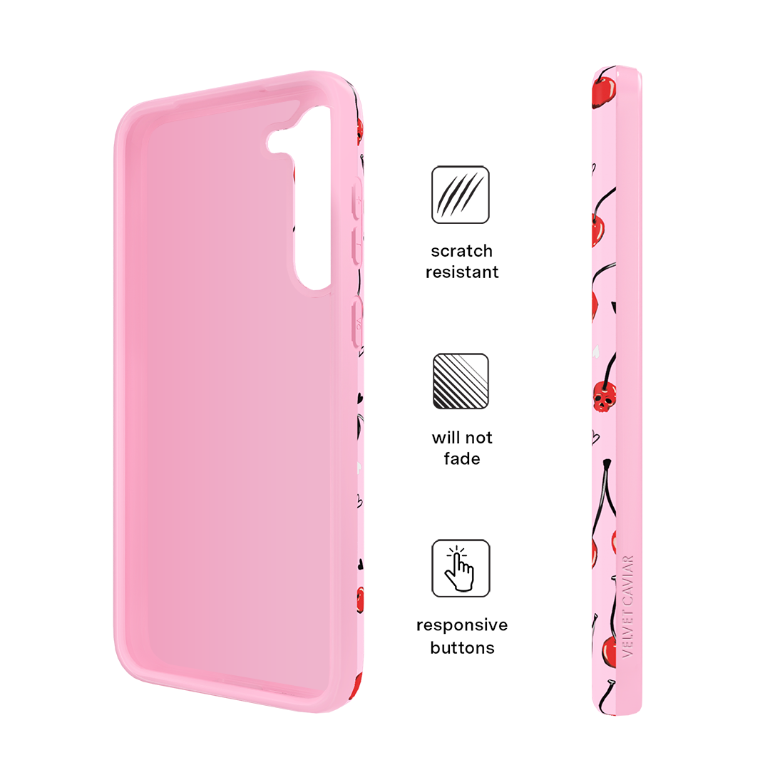 Sour Cherry Skulls Samsung Case