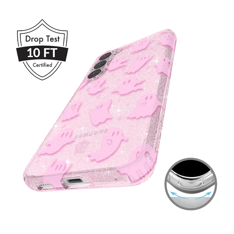 Ghosted Pink Glitter Samsung Case