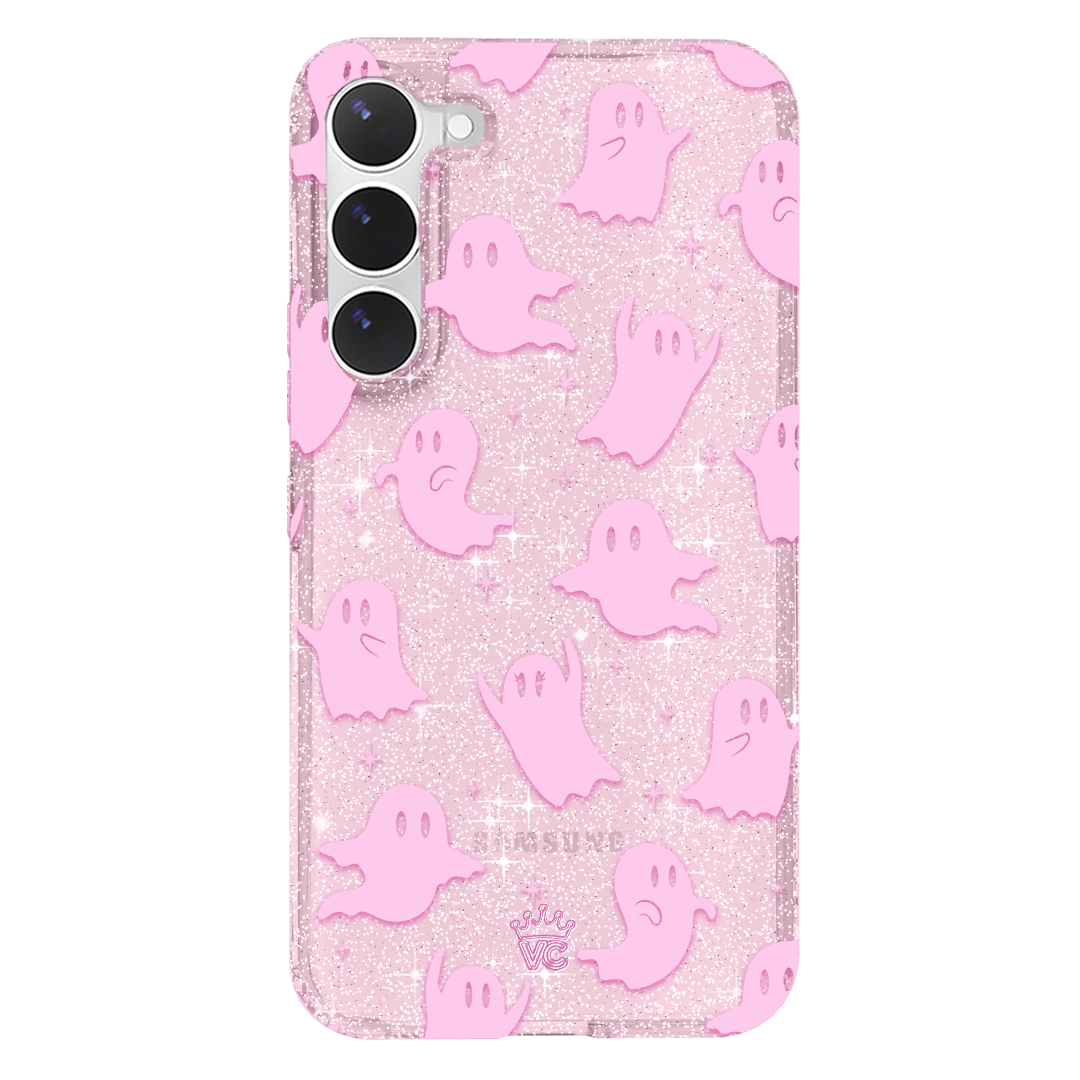 Ghosted Pink Glitter Samsung Case