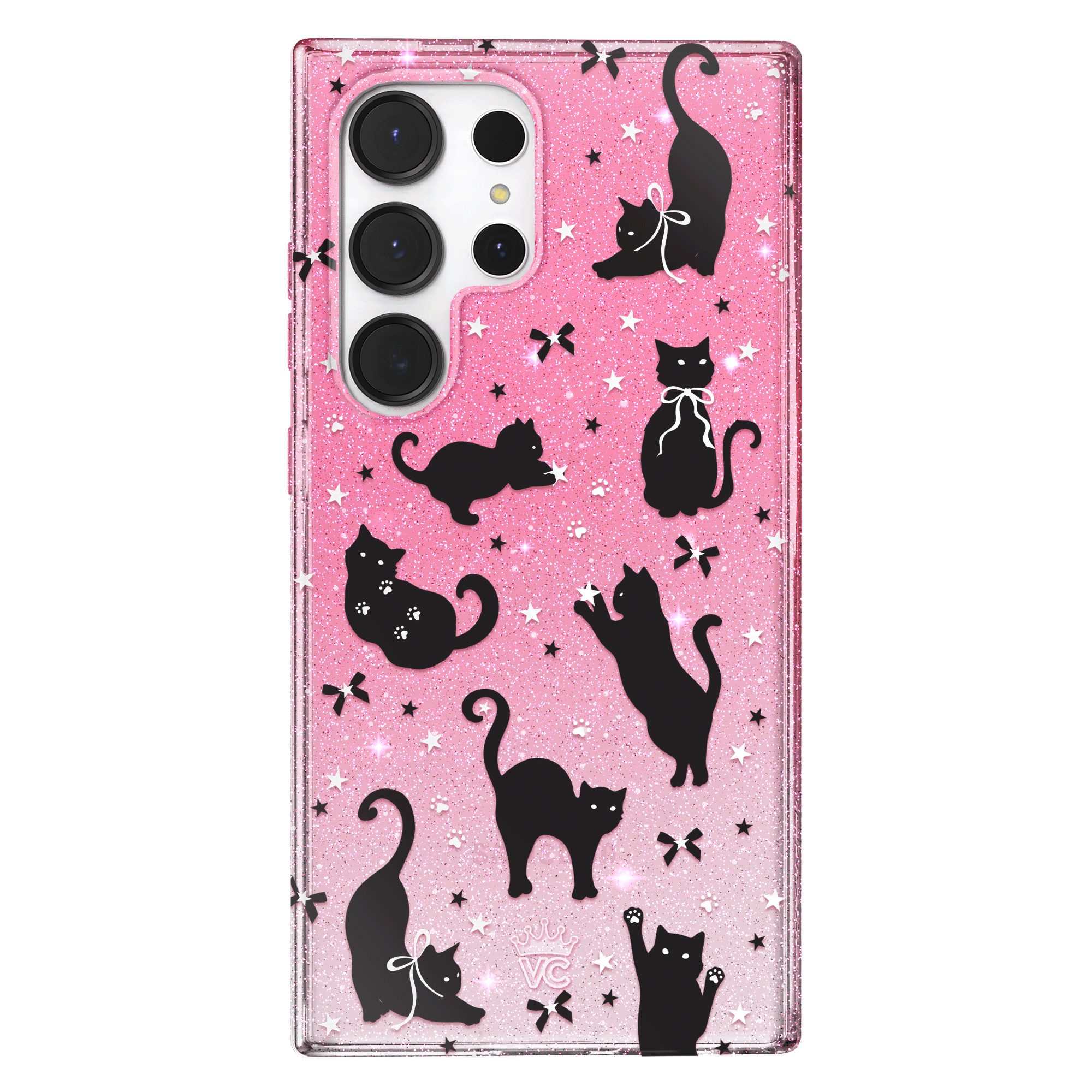 Lucky Kittens Glitter Samsung Case