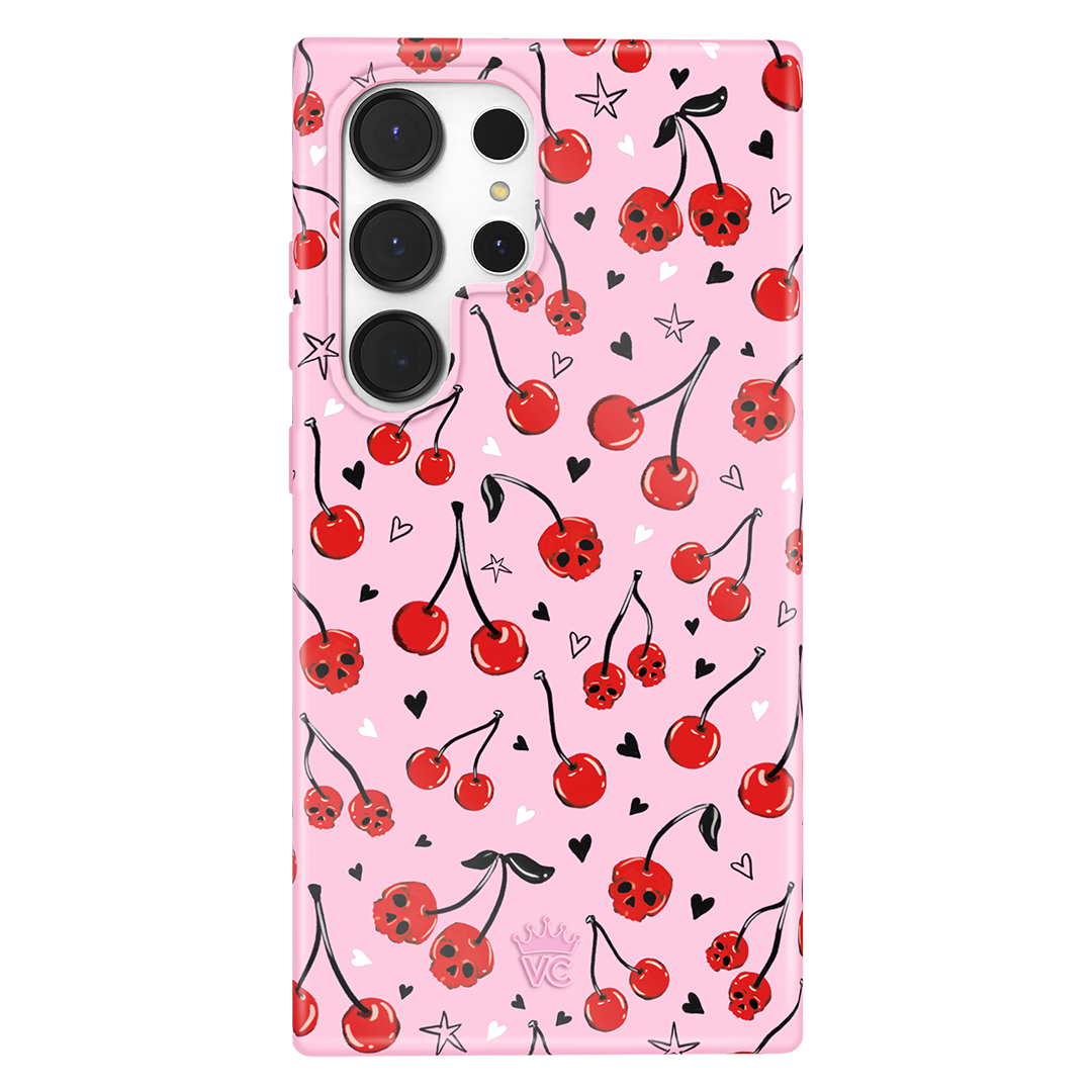 Sour Cherry Skulls Samsung Case