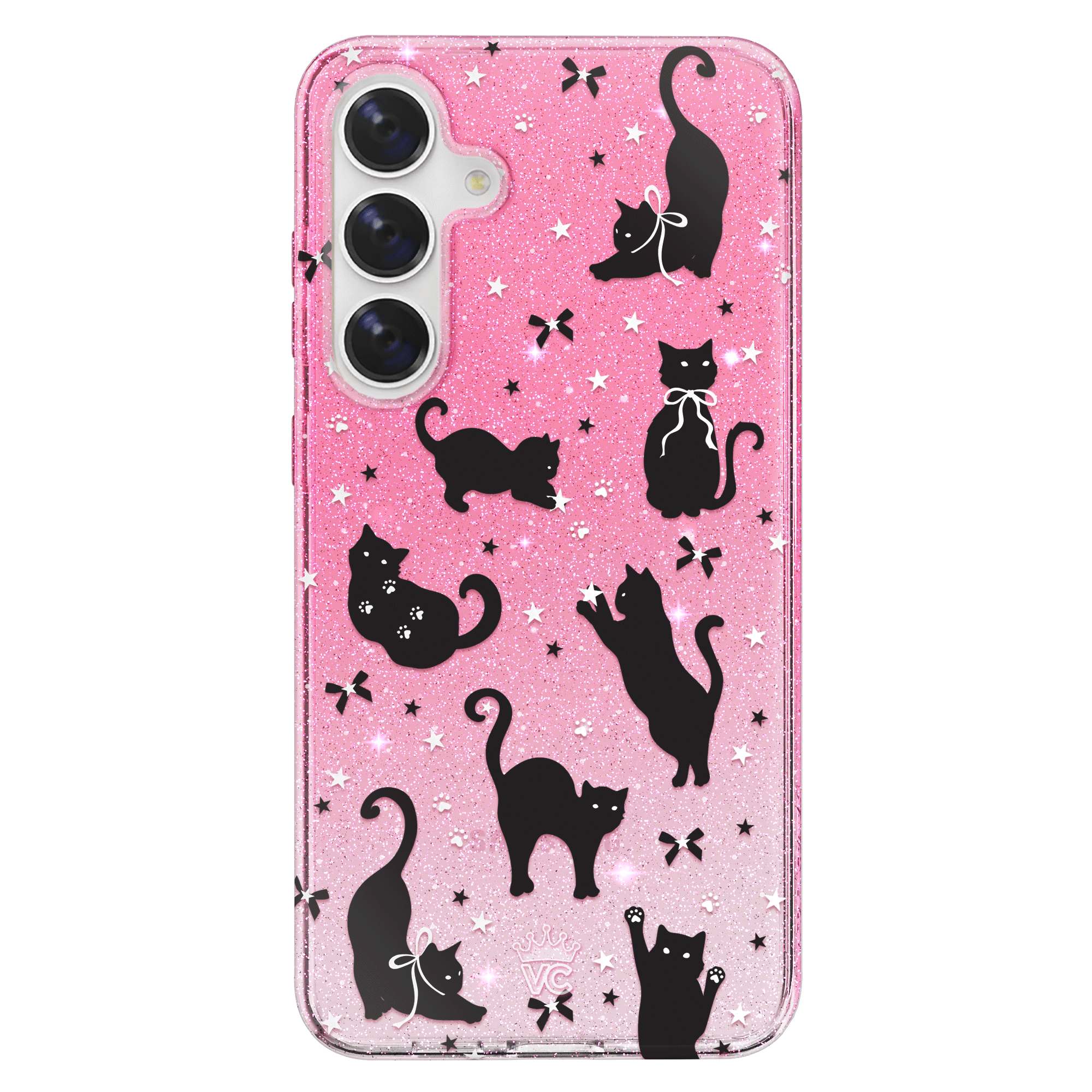 Lucky Kittens Glitter Samsung Case