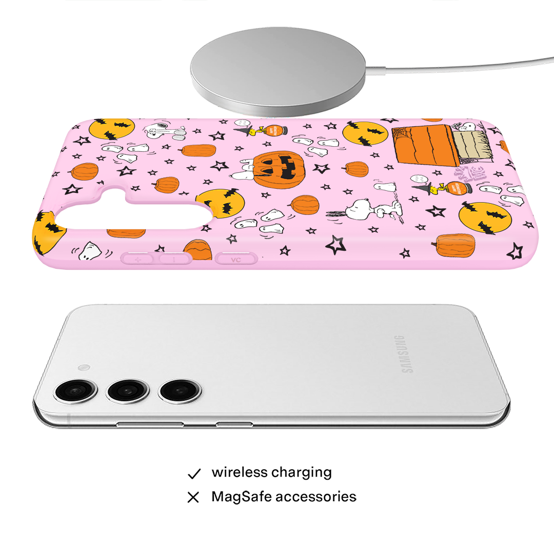 Snoopy Pink Pumpkins Samsung Case