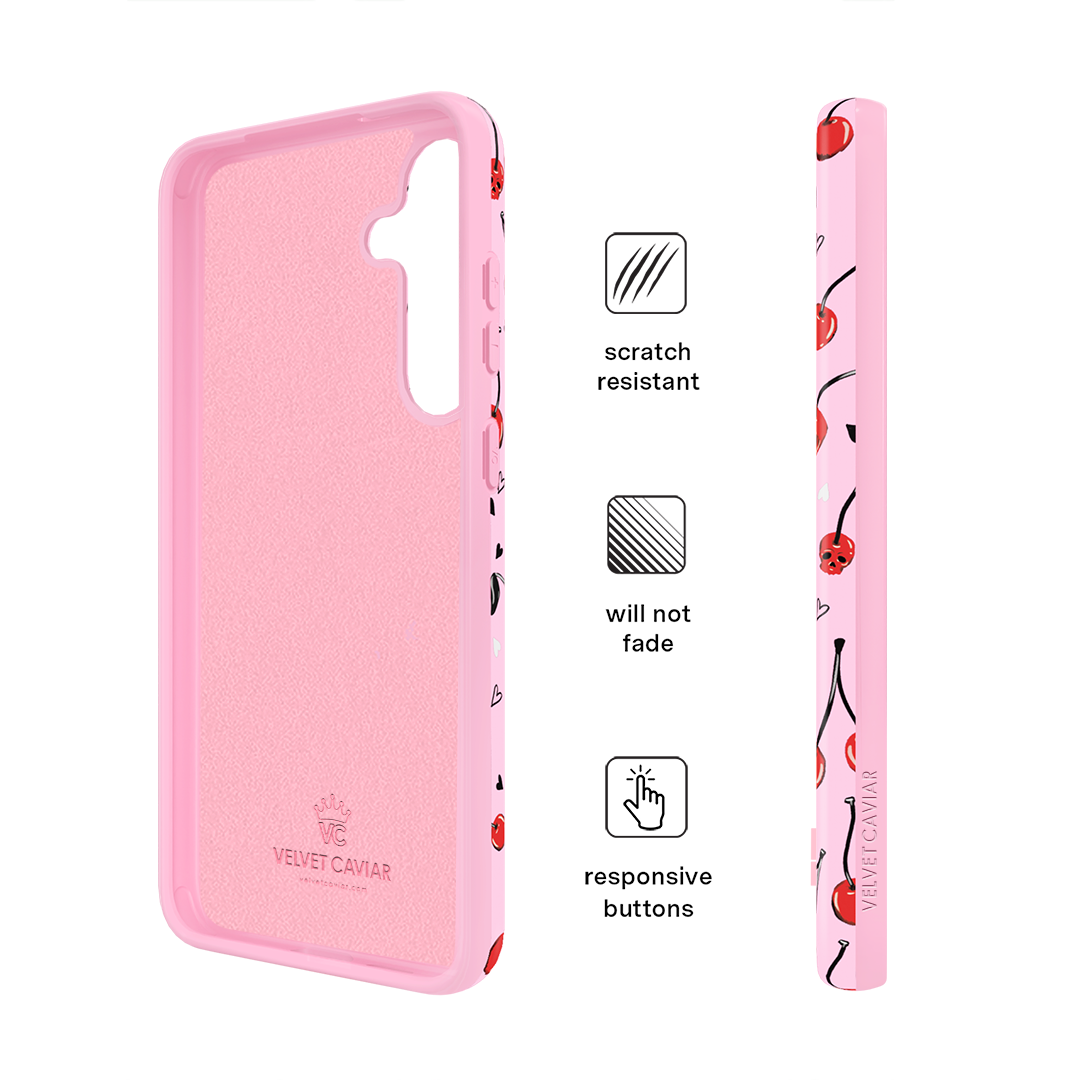 Sour Cherry Skulls Samsung Case