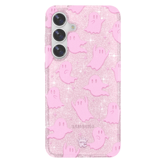 Ghosted Pink Glitter Samsung Case