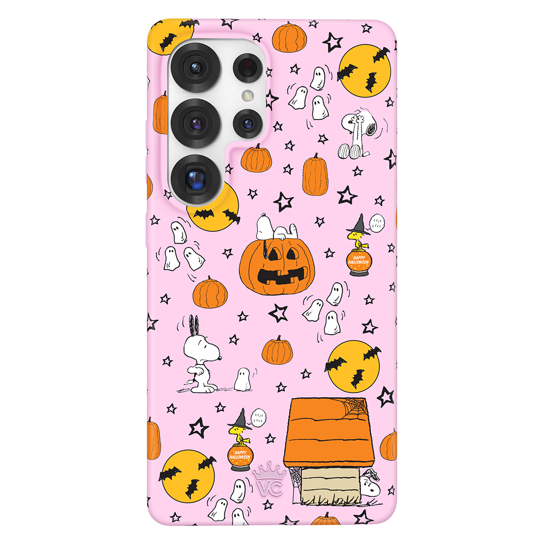 Snoopy Pink Pumpkins Samsung Case