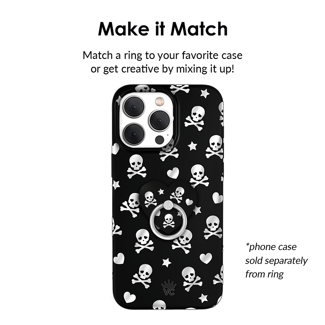 Chrome Skulls Phone Ring