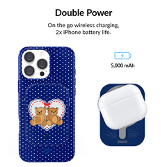 Winter Teddy Portable MagSafe Charger Power Pack