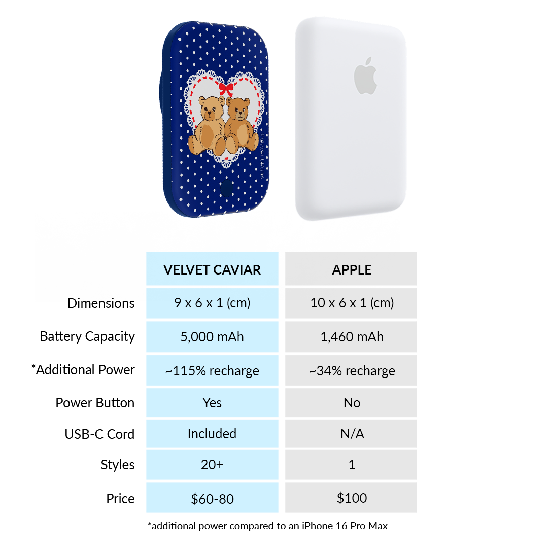Winter Teddy Portable MagSafe Charger Power Pack