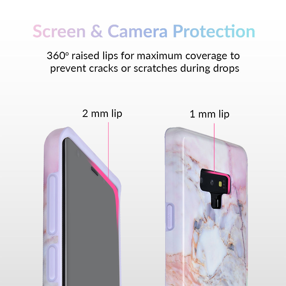 Violet Sky Marble Samsung Case