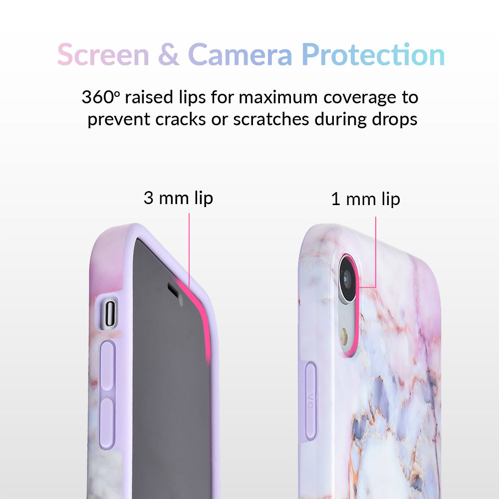 Violet Sky Marble iPhone Case