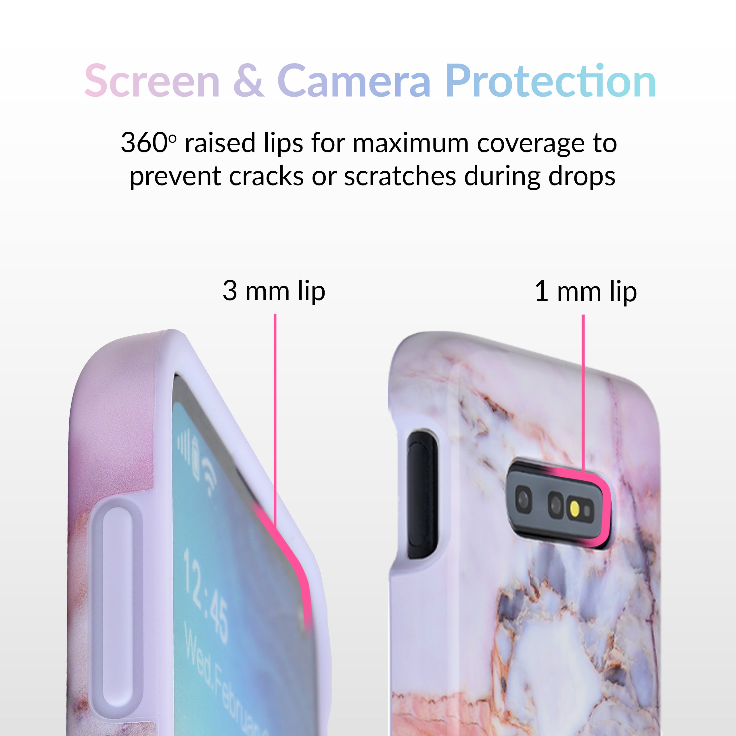 Violet Sky Marble Samsung Case