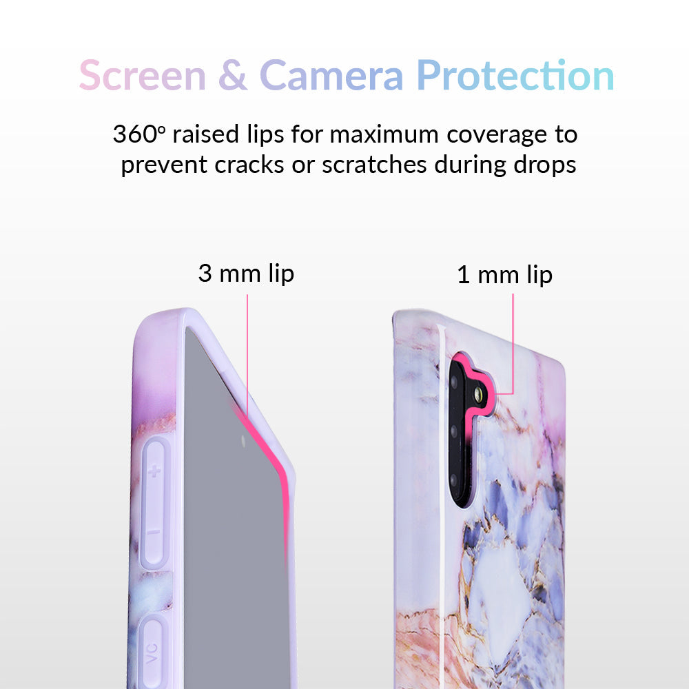 Violet Sky Marble Samsung Case