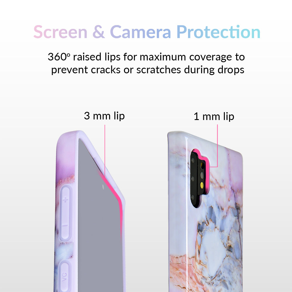 Violet Sky Marble Samsung Case