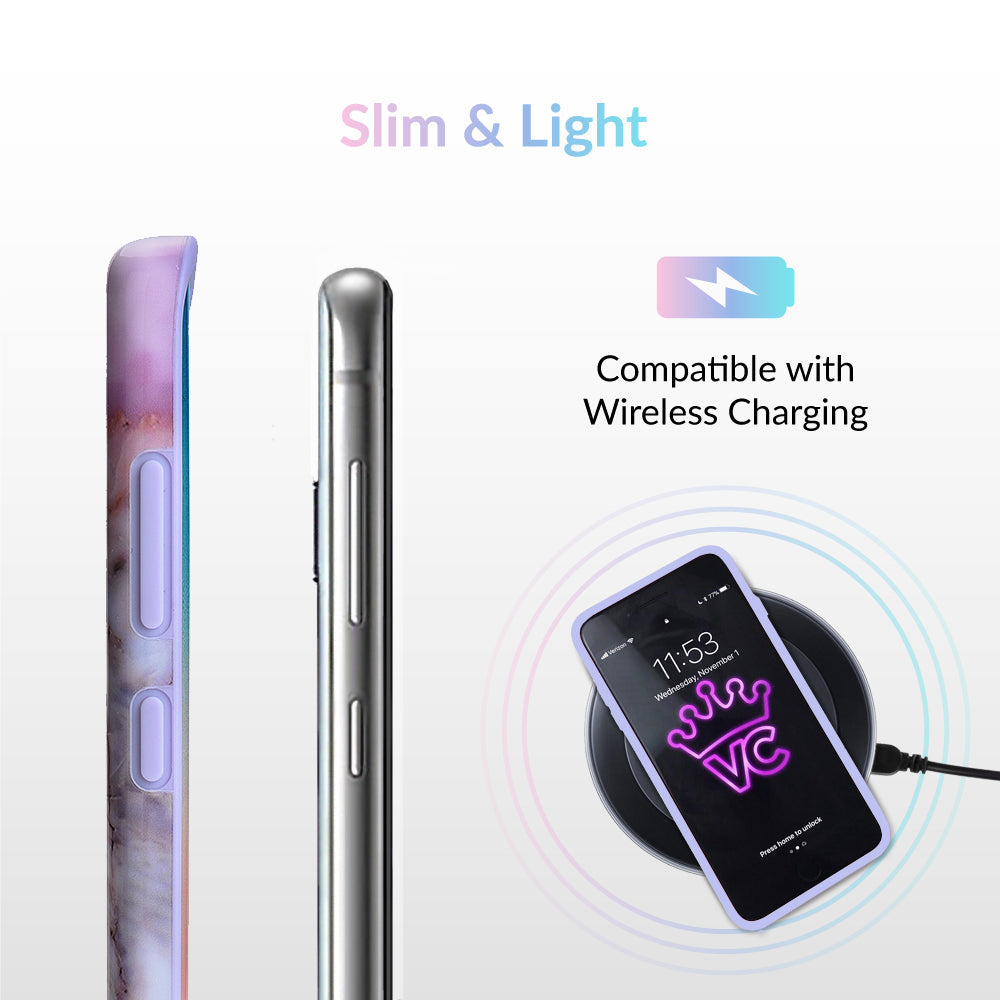 Violet Sky Marble Samsung Case