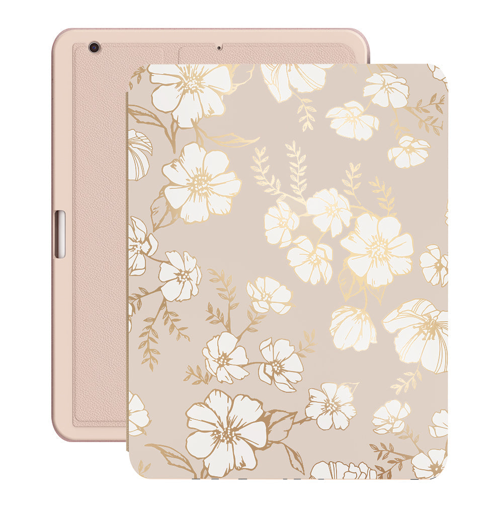 White Floral iPad Case 2.0