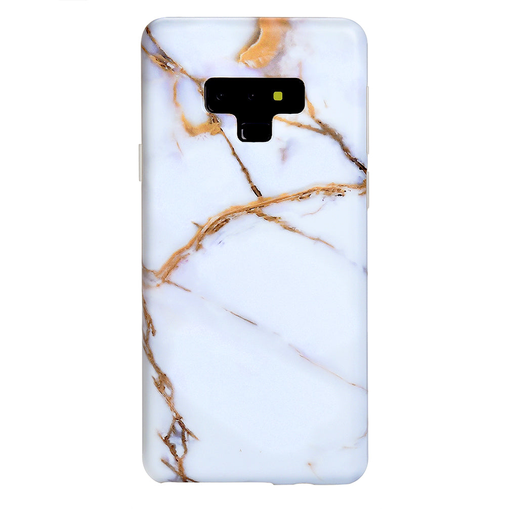 White & Gold Marble Samsung Case