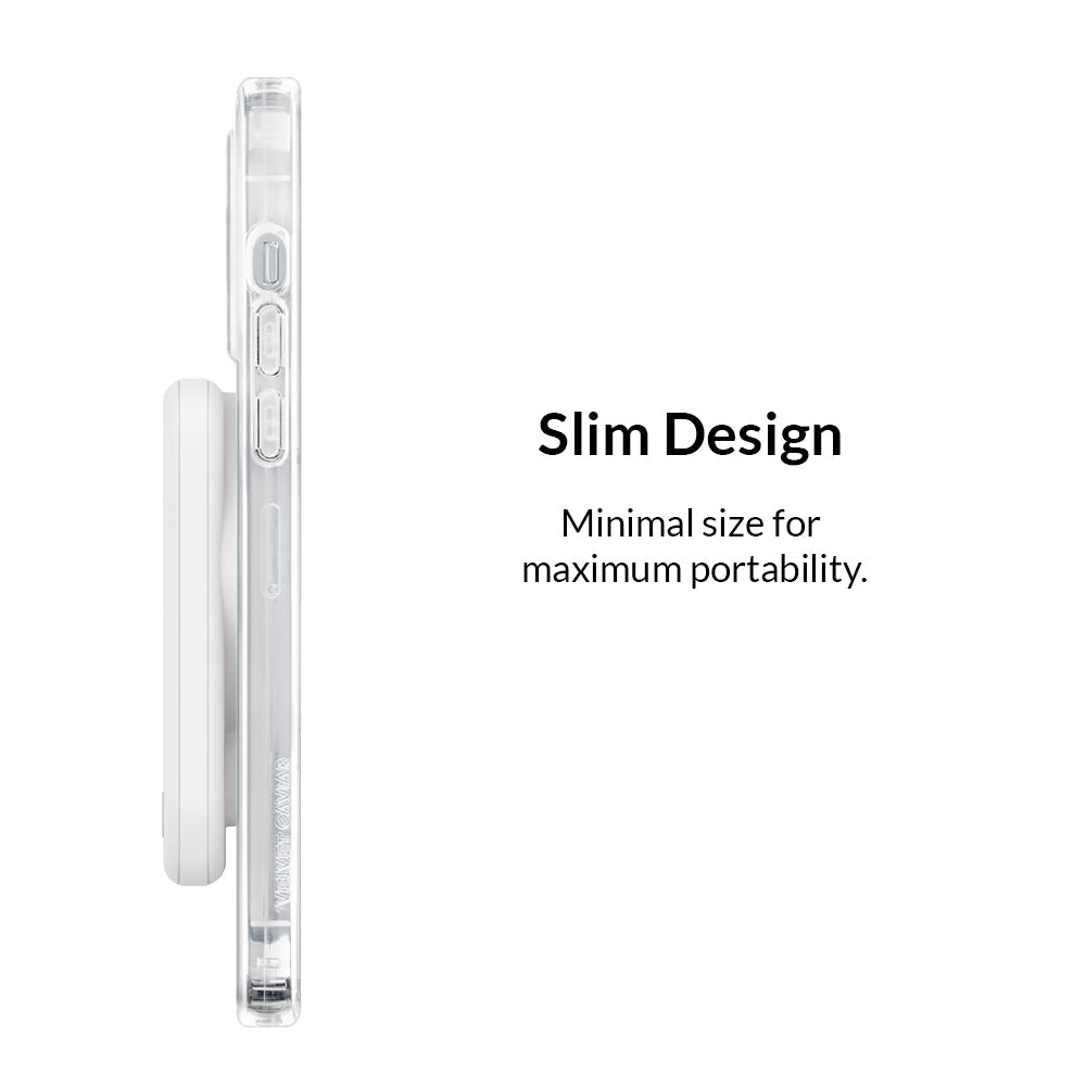 White Portable MagSafe Charger Power Pack