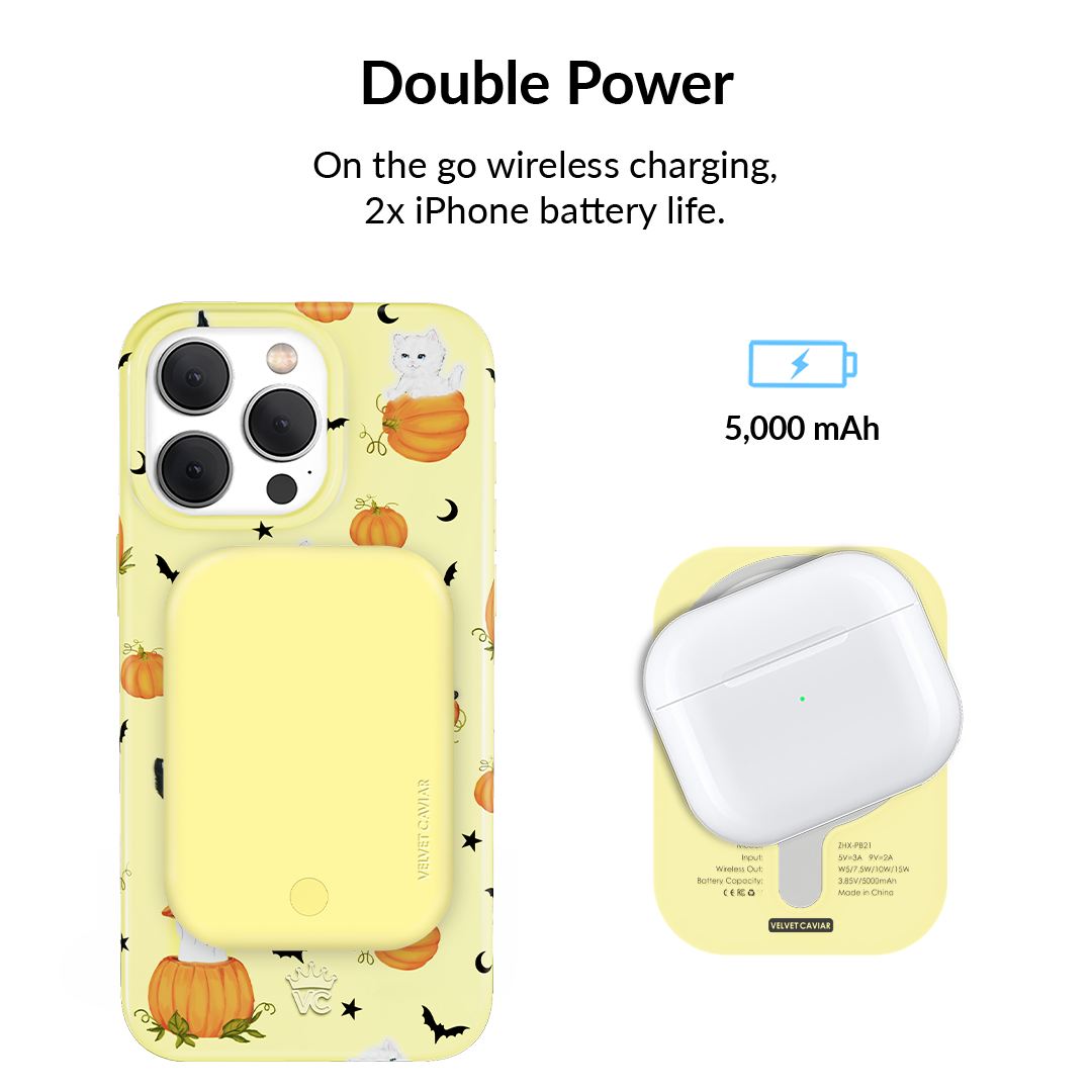 Yellow Portable MagSafe Charger Power Pack